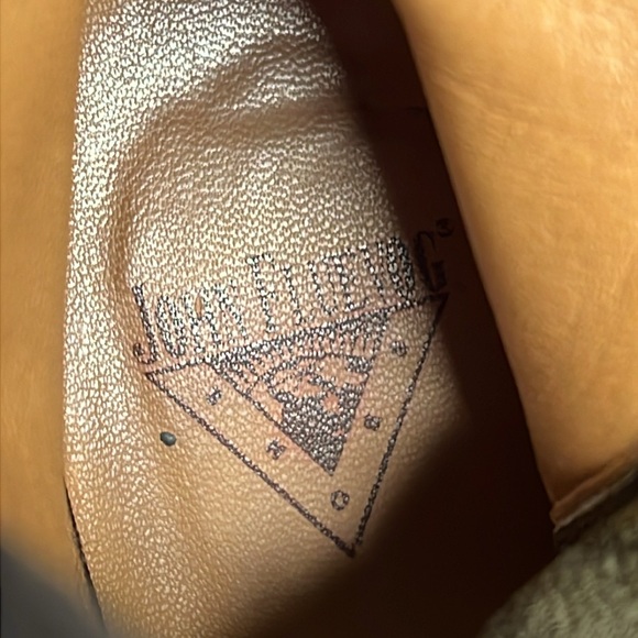 John Fluevog  black leather Peak platform wedge laced ankle boots, size 9. - Picture 8 of 8